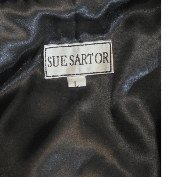 Sue Sartor by antrhopologie Floral Maxi Dress Mandarin Collar Belted Large - Picture 15 of 16